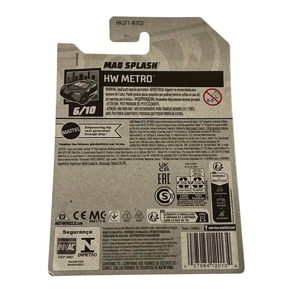 Hot Wheels Mad Splash HW Metro 2024 Red Silver Boat Car 1:64 Diecast - Picture 6 of 7